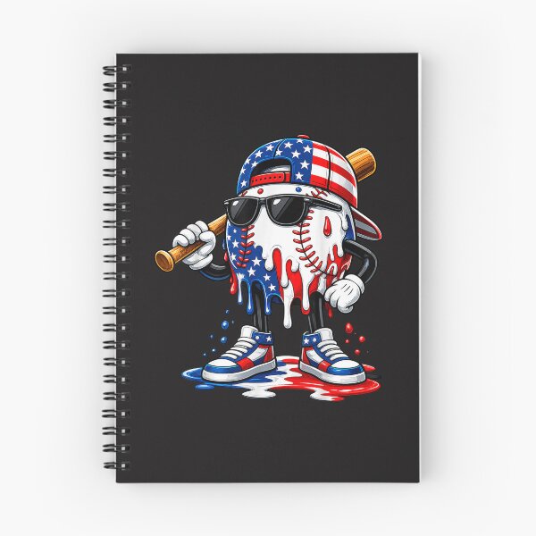 Item preview, Baseball Drip Ice Cream Patriotic 4th Of July Design designed and sold by kiralynstration.