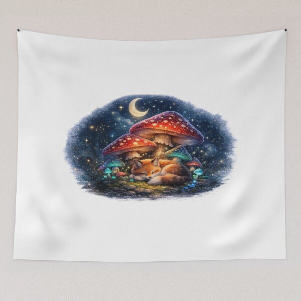 Aperçu de l'œuvre Moonlit Mushroom Cat créée et vendue par start-tool.