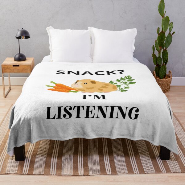 Item preview, Snack? I'm listening Guinea Pig Logo designed and sold by logowannawear.
