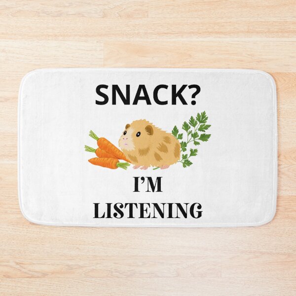 Item preview, Snack? I'm listening Guinea Pig Logo designed and sold by logowannawear.