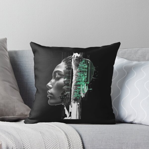 Item preview, Digital Decay  Glitch Portrait Cyberpunk Art designed and sold by BoxofMoments.