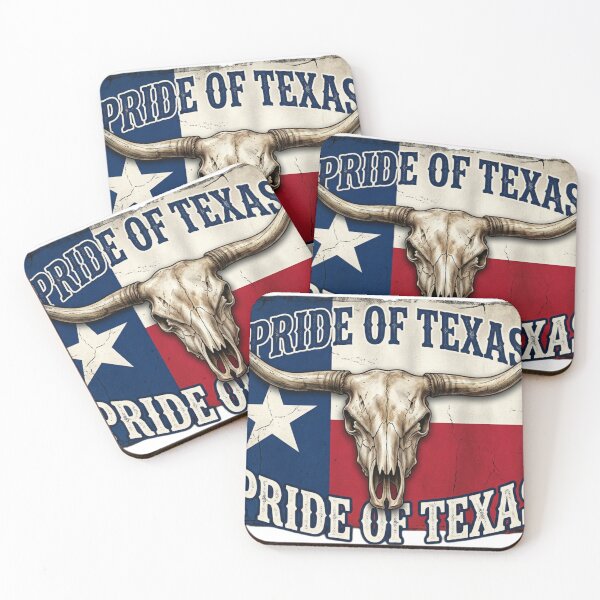 Item preview, Pride of Texas – Longhorn and Flag designed and sold by ShirtsUp-Lane.