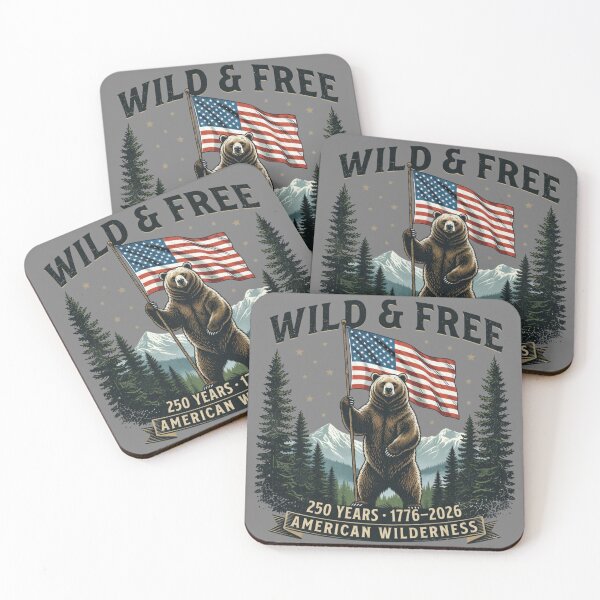 Item preview, Wild & Free American Bear 250 Years 1776-2026 Vintage Patriotic Wilderness designed and sold by CF_VintageDesign.