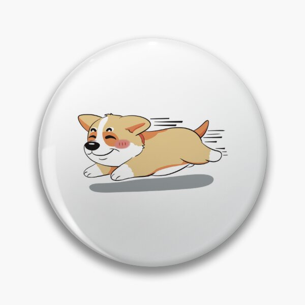 Item preview, Fast Running Corgi Puppy Traveling At Speed designed and sold by CuteCotgiStudio.