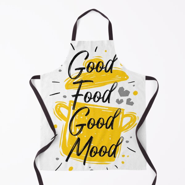 Item preview, Good Food Good Mood kitchen decor white backgrawnd designed and sold by Bearlala.
