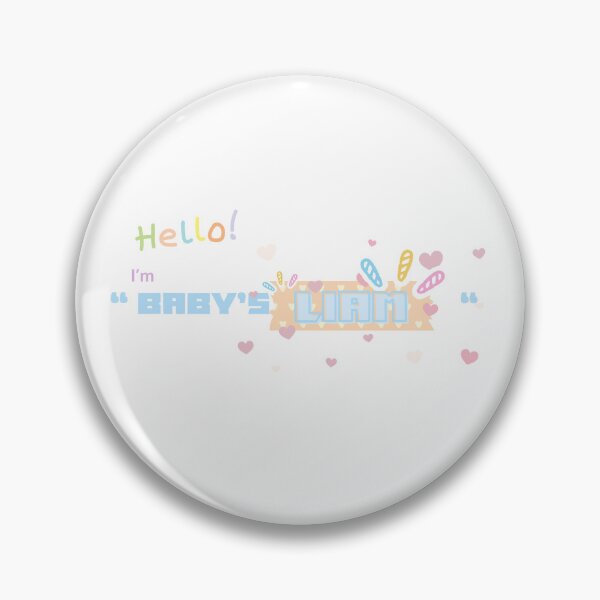 Item preview, Hello I'm Baby Liam Cute Colorful Lettering designed and sold by ammiespy.