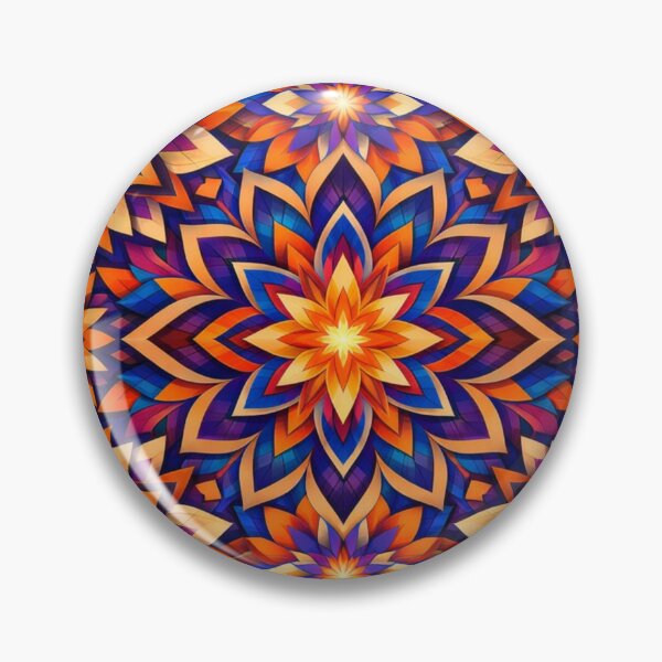Item preview, Kaleidoscopic color blossoms symmetry designed and sold by Sigtrix.