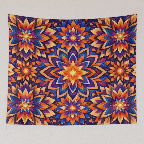 Item preview, Kaleidoscopic color blossoms symmetry designed and sold by Sigtrix.