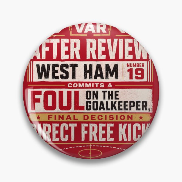 Item preview, After Review West Ham Number 19 Football VAR Decision Design designed and sold by mebyme.