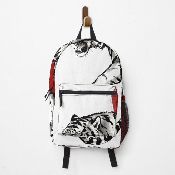 Item preview, White Tiger Sumi-e Ink Painting - Japanese Art Style designed and sold by seven things shop.