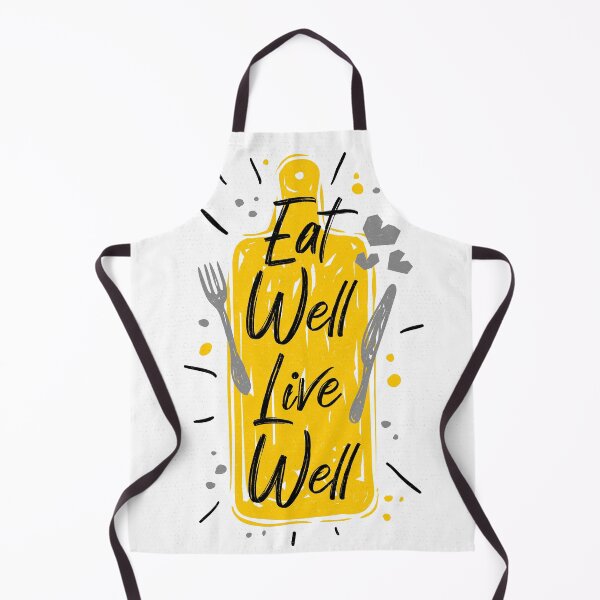 Item preview, Eat well Live well kitchen decor white backgrawnd designed and sold by Bearlala.