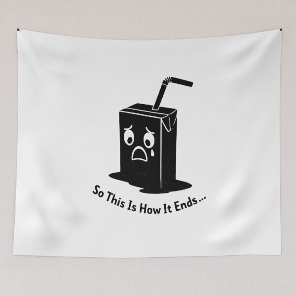 Item preview, Sad Juice Box Cartoon Design designed and sold by LayercraftArt.