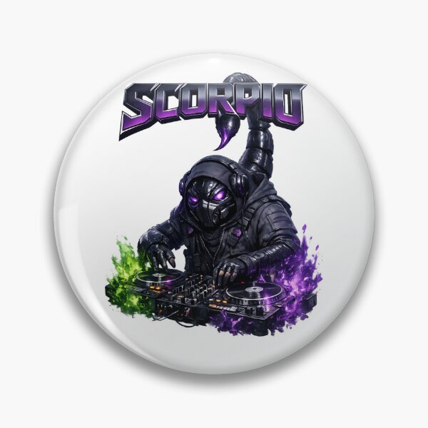 Item preview, Mysterious Scorpio DJ Zodiac Dark Intensity designed and sold by  ZenRave Designs.