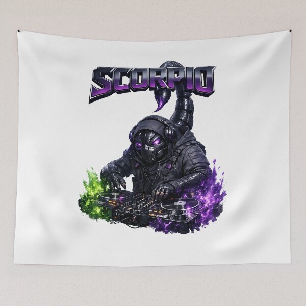 Item preview, Mysterious Scorpio DJ Zodiac Dark Intensity designed and sold by  ZenRave Designs.