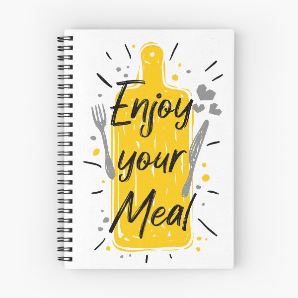 Item preview, Enjoy your meal kitchen decor white backgrawnd designed and sold by Bearlala.