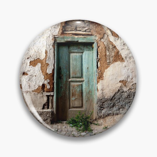 Item preview, Weathered Old Wooden Door in Crumbling Wall designed and sold by onubi.