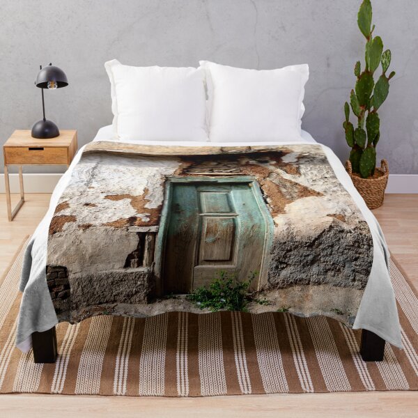 Item preview, Weathered Old Wooden Door in Crumbling Wall designed and sold by onubi.
