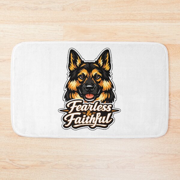 Item preview, Fearless & Faithful German Shepherd - GSD Dog Art designed and sold by EchoPrint Co..