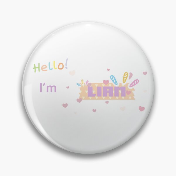 Item preview, Hello I'm Baby Liam Cute Colorful Lettering designed and sold by ammiespy.