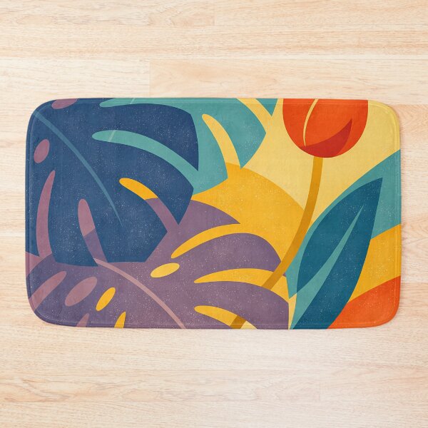 Item preview, Colourful Abstract Leaves and Tulip designed and sold by InkSmithery.