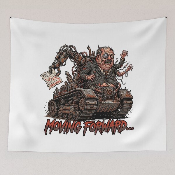 Item preview, Moving Forward | Corporate Brainrot Horror designed and sold by SignalStatic.