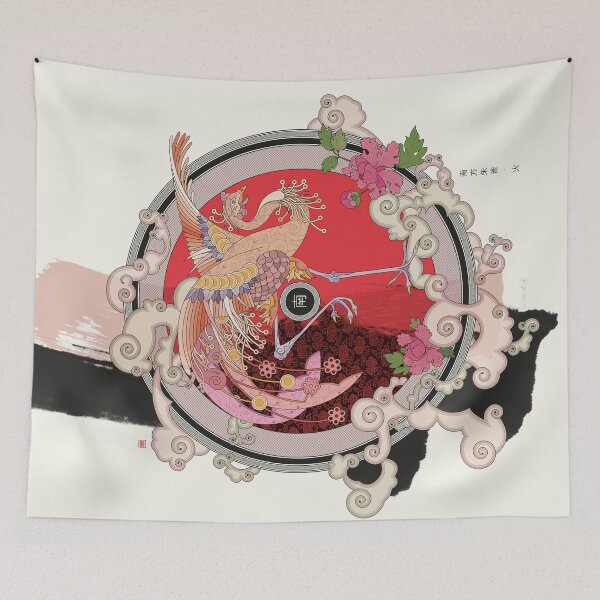 Item preview, Vermilion Bird Of The South (Element Fire) designed and sold by Thoth Adan.