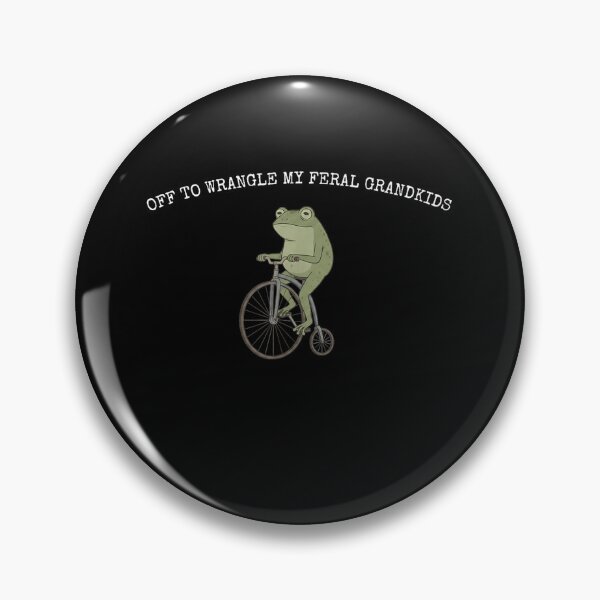 Item preview, Off to Wrangle My Feral Grandkids Frog designed and sold by ZalcArtStore.