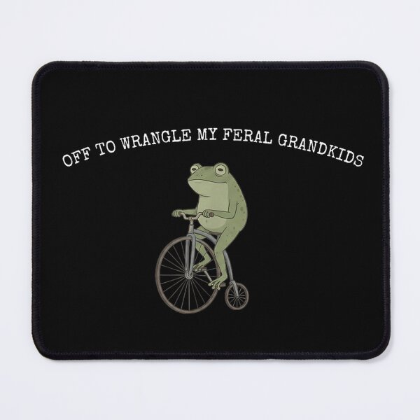 Item preview, Off to Wrangle My Feral Grandkids Frog designed and sold by ZalcArtStore.
