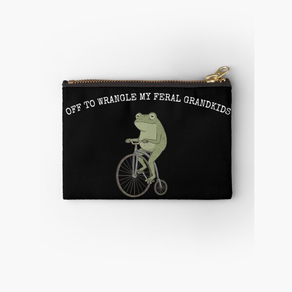 Item preview, Off to Wrangle My Feral Grandkids Frog designed and sold by ZalcArtStore.