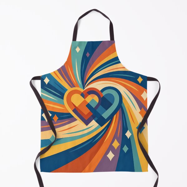 Item preview, Interlocking Geometric Hearts with Cosmic Swirl designed and sold by InkSmithery.