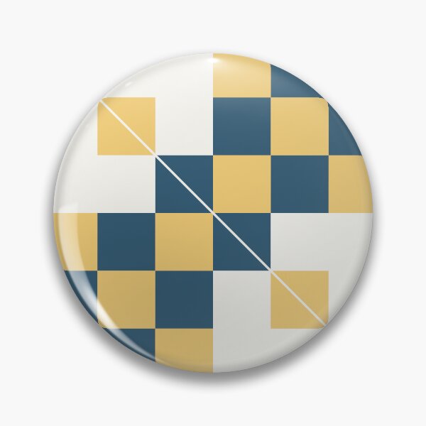 Item preview, The Array - Navy and Gold Minimalist Geometric Grid designed and sold by artdocaj.