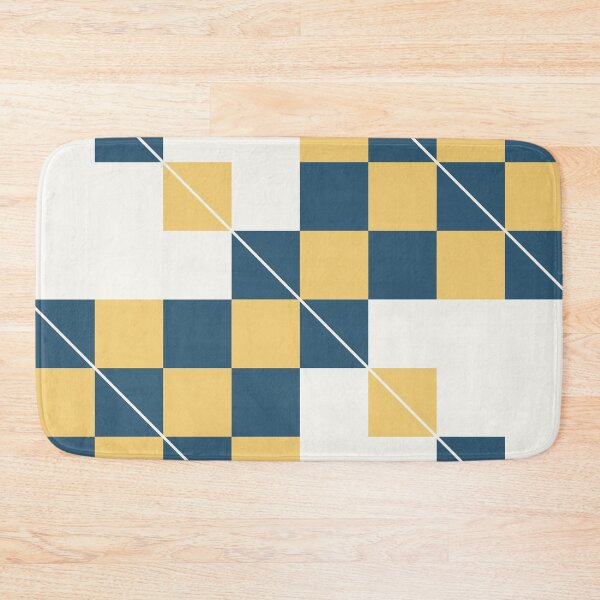 Item preview, The Array - Navy and Gold Minimalist Geometric Grid designed and sold by artdocaj.