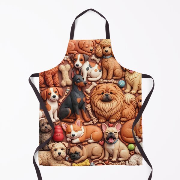 Item preview, Cute Dog Pattern – Kawaii Clay Style Dog Lover Gift designed and sold by StillWildink.