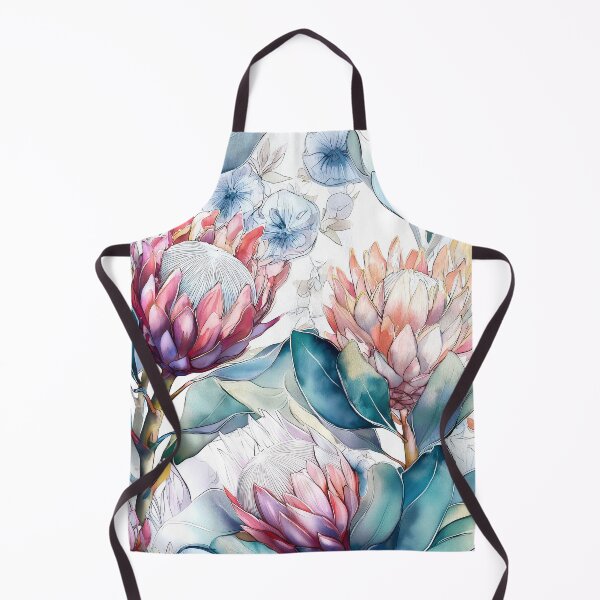 Item preview, Protea Autumn - Exotic Peach and Teal Floral - Elegant King Protea Botanical Watercolor Pattern designed and sold by Candice Dethise.