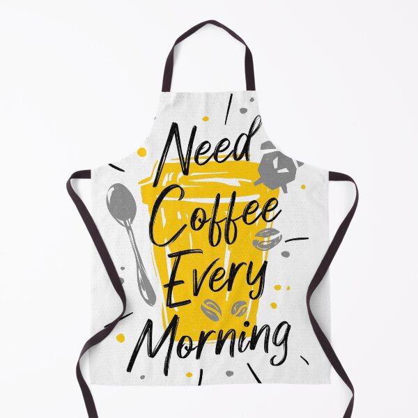 Item preview, Need Coffee Every Morning kitchen decor white backround designed and sold by Bearlala.
