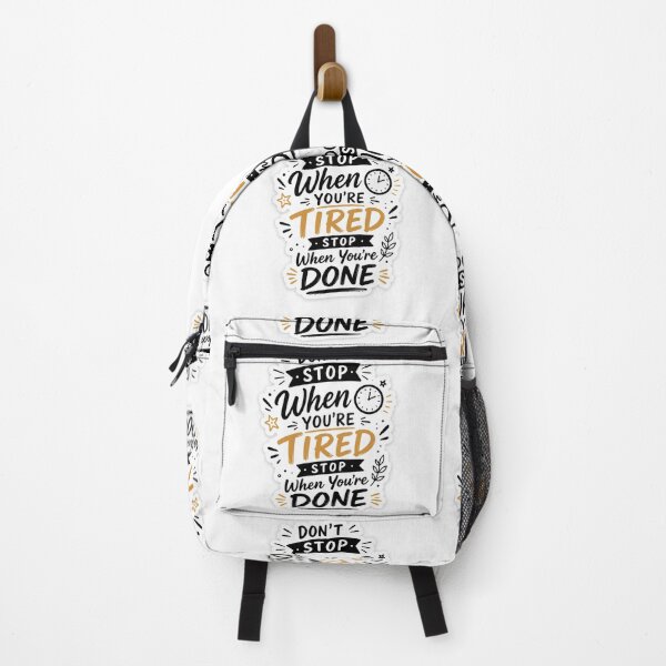 Item preview, Don’t Stop When You’re Tired Sticker | Motivational Quote Design designed and sold by Ishratparween11.