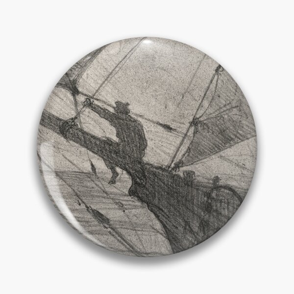 Item preview, Oceano Nox by Henri de Toulouse-Lautrec Vintage Nautical Sailboat Art designed and sold by artofuniverse.