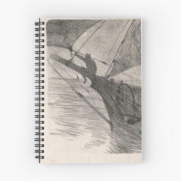 Item preview, Oceano Nox by Henri de Toulouse-Lautrec Vintage Nautical Sailboat Art designed and sold by artofuniverse.