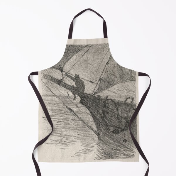 Item preview, Oceano Nox by Henri de Toulouse-Lautrec Vintage Nautical Sailboat Art designed and sold by artofuniverse.