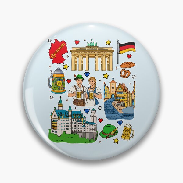 Item preview, Vibrant Germany Culture & Landmarks Sticker Pack Art designed and sold by mashmosh.