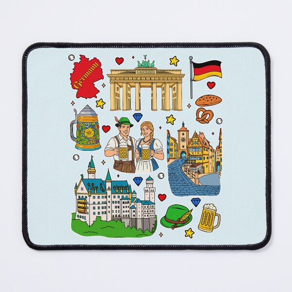 Item preview, Vibrant Germany Culture & Landmarks Sticker Pack Art designed and sold by mashmosh.
