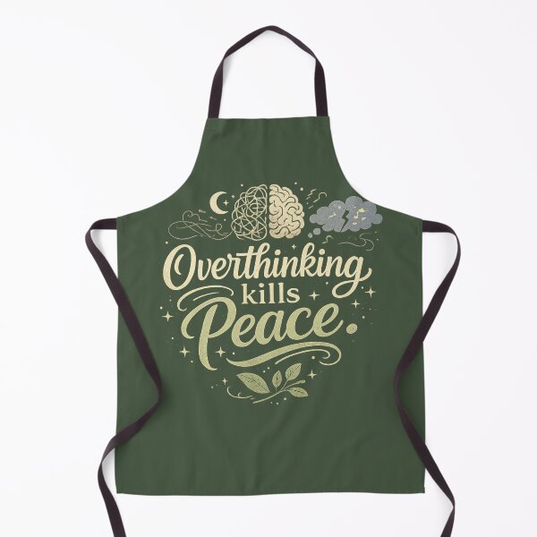 Item preview, Overthinking Kills Peace | Mental Health Aesthetic Design designed and sold by hutofdesigns.