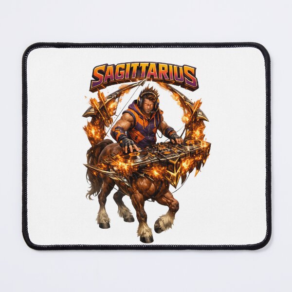 Item preview, Adventurous Sagittarius Centaur DJ Zodiac designed and sold by  ZenRave Designs.