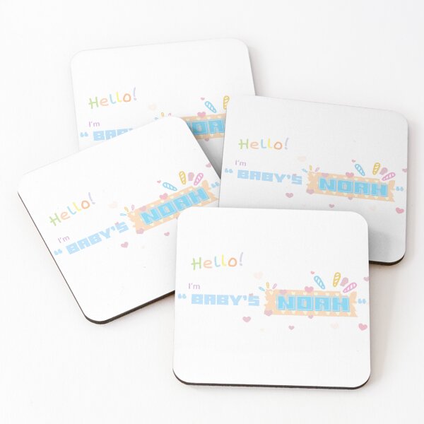 Item preview, Hello I'm Baby Noah Cute Colorful Lettering designed and sold by ammiespy.