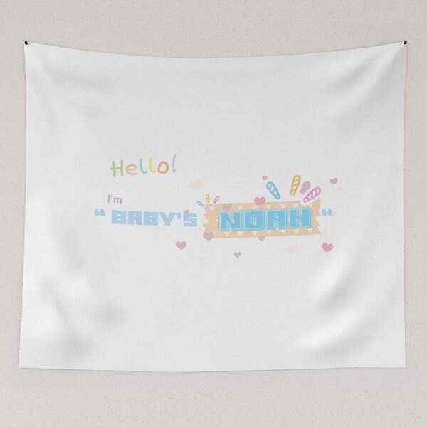 Item preview, Hello I'm Baby Noah Cute Colorful Lettering designed and sold by ammiespy.