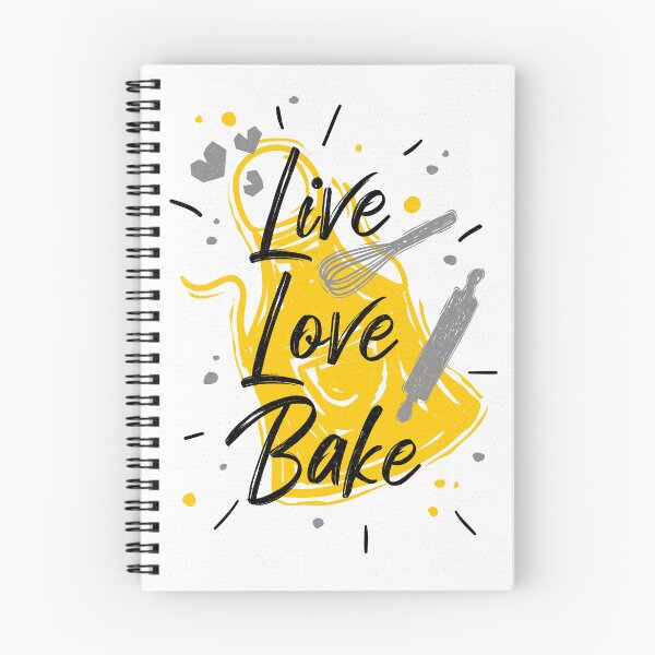 Item preview, Live Love Bake kitchen decor white backround designed and sold by Bearlala.