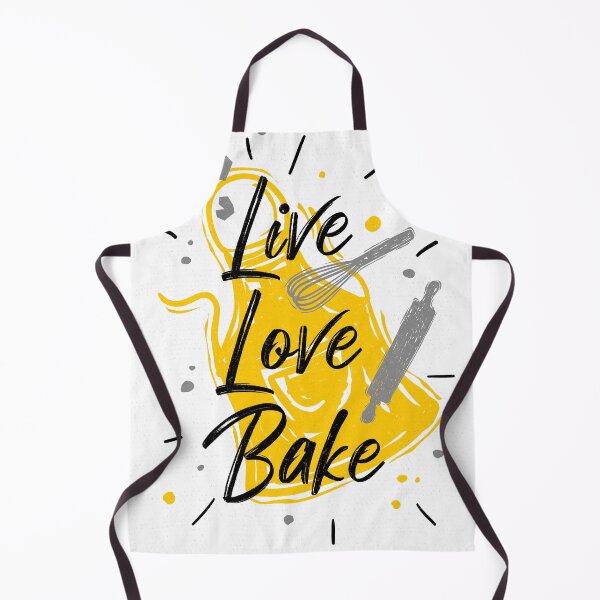 Item preview, Live Love Bake kitchen decor white backround designed and sold by Bearlala.
