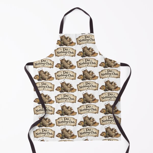 Item preview, Do Nothing Club Cat – Funny Lazy Cat Vintage Chill Design designed and sold by Clothes With Smiling Animals Walt Gral.