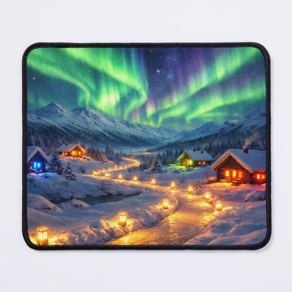 Item preview, Light trail under the Northern Lights designed and sold by Sigtrix.
