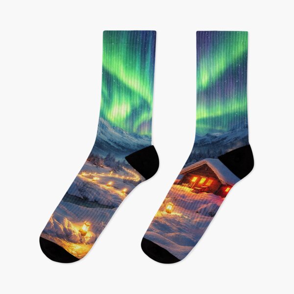 Item preview, Light trail under the Northern Lights designed and sold by Sigtrix.